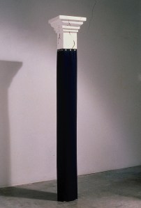 Column with cloth